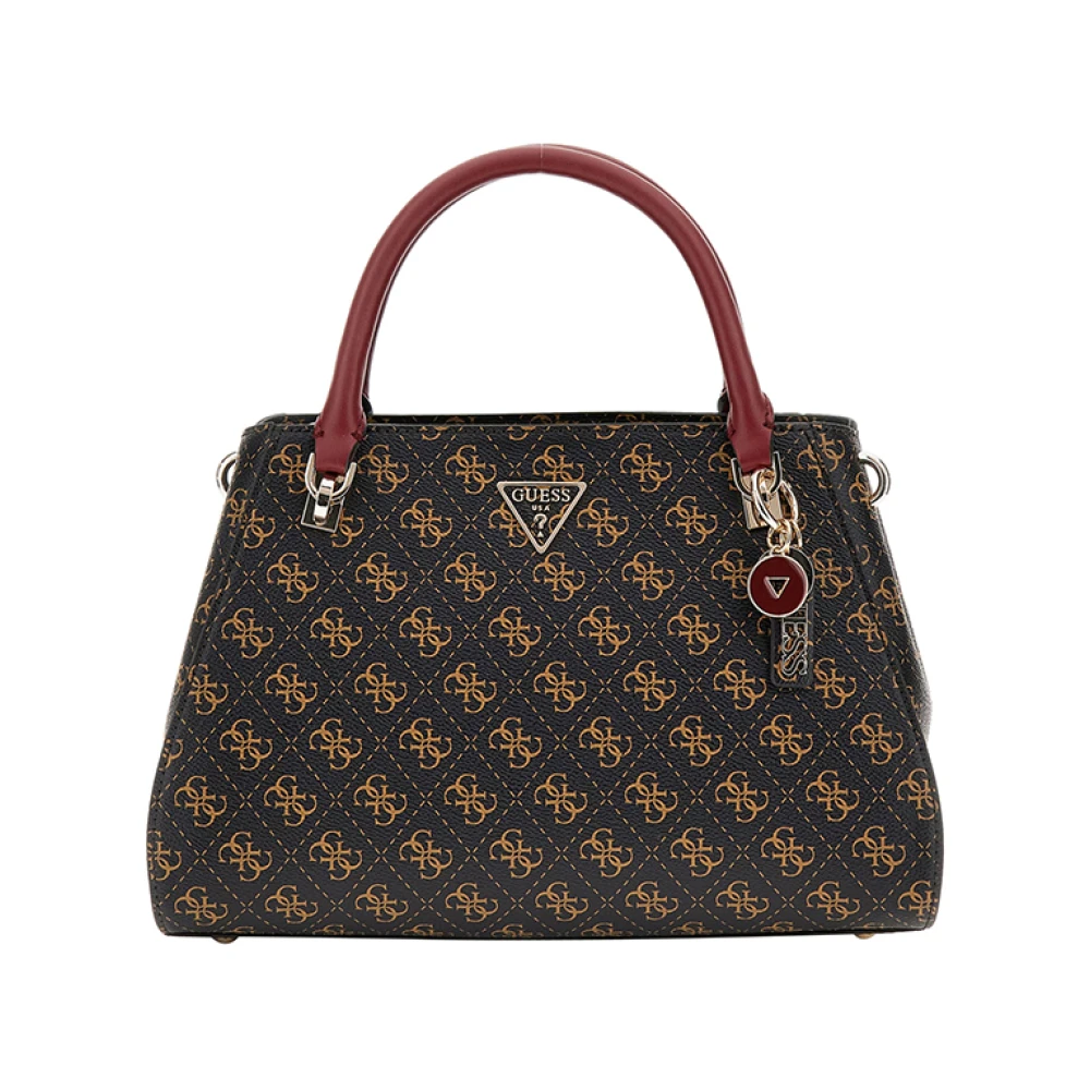 Guess Bruine handtas met gouden details Brown Dames