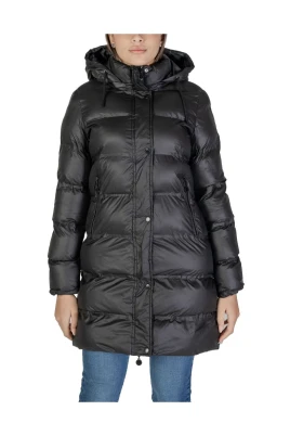 Svart Polyester Jacka & Kappa Kollektion