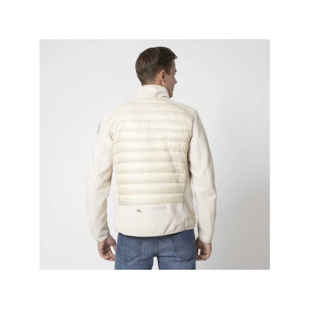 Parajumpers Beige Gewatteerde Bicolor Jas Beige Heren