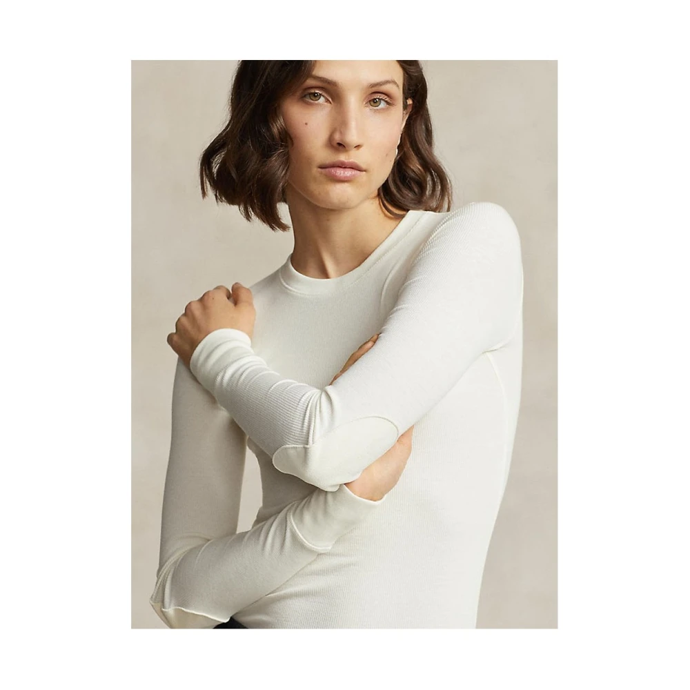 Ralph Lauren Stijlvol T-shirt voor mannen Beige Dames