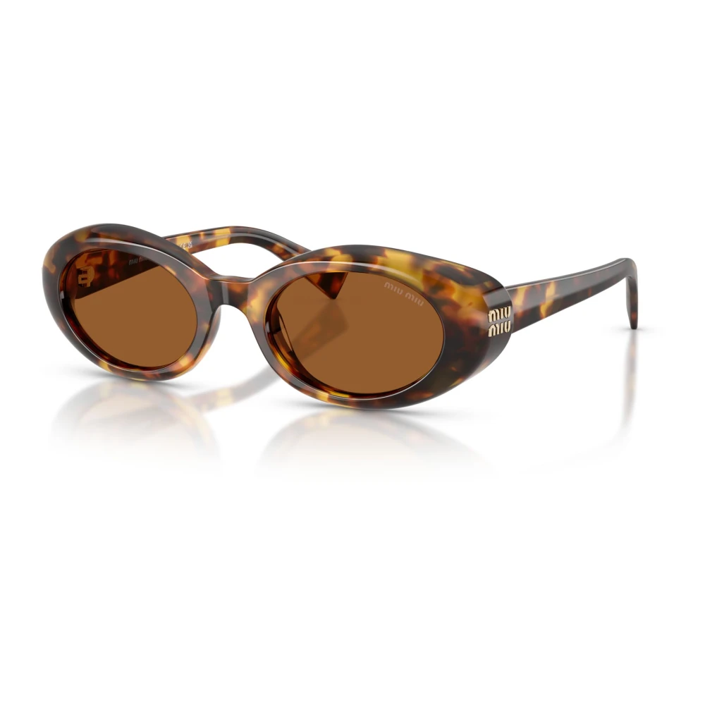 Miu Miu Woman Sunglass MU B09S - Frame color: Honey Havana, Lens color: Dark Bronze - Image 3