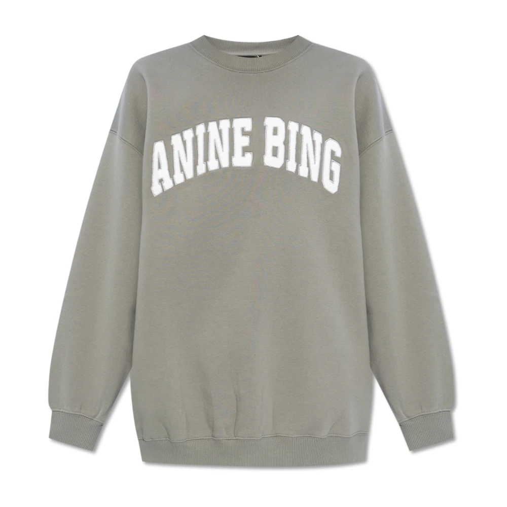 Anine Bing Coole Tyler Sweatshirt in Storm Grey Gray Dames
