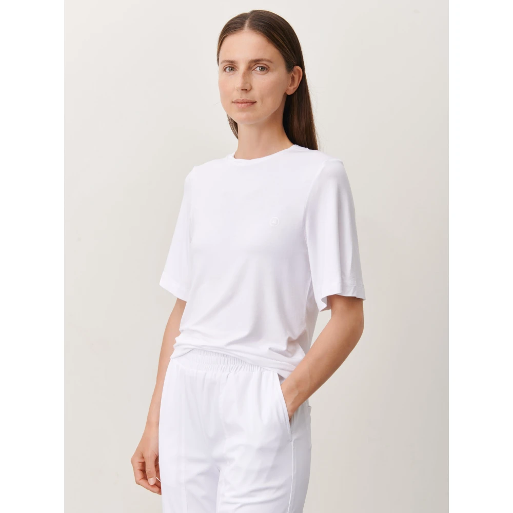 Jane Lushka Logo T-Shirt | Wit White Dames