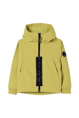 vibrant-green-kids-hooded-jacket