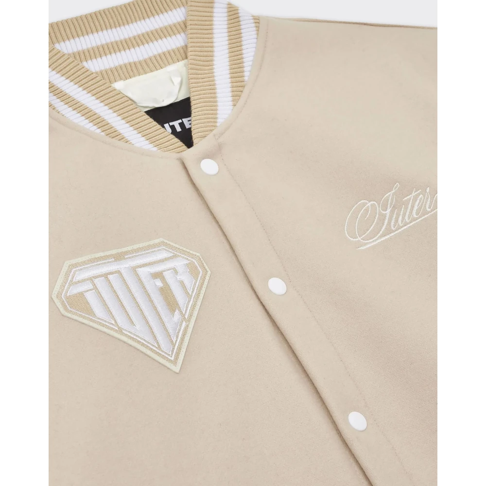 Iuter Varsity jack in Dusty White Beige Heren