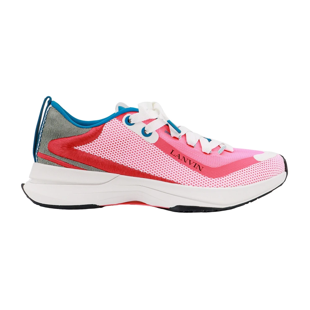 Lanvin Sneakers met Logodetail Heren Schoenen Roze
