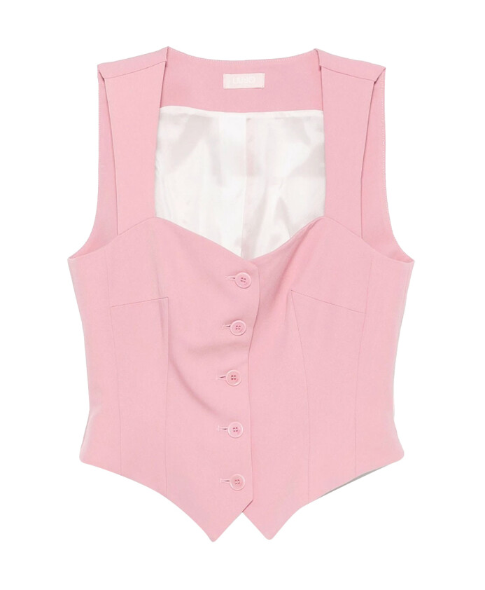 gilet-rose-avec-encolure-coeur
