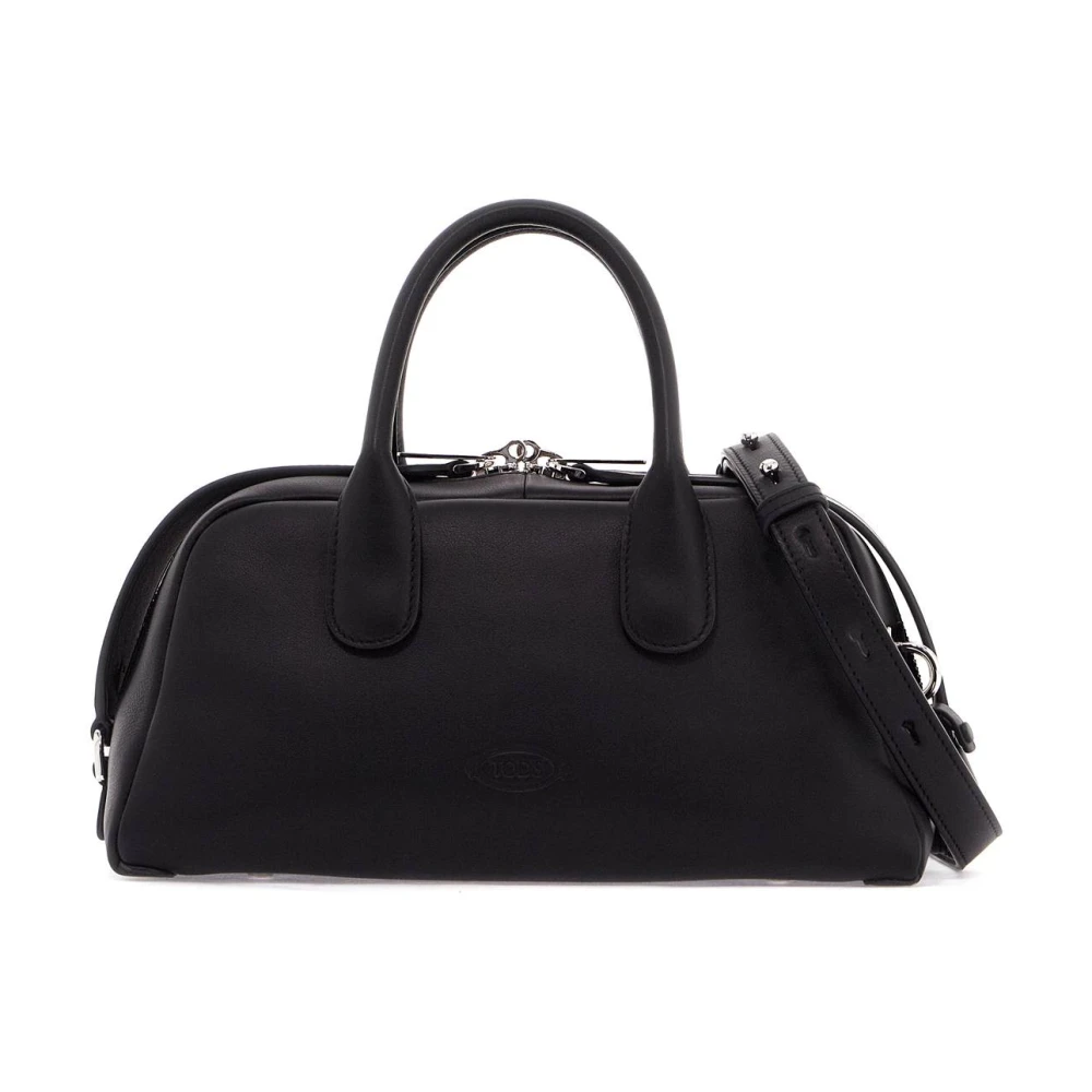 TOD'S Elegante Darsena Leren Handtas Black Dames