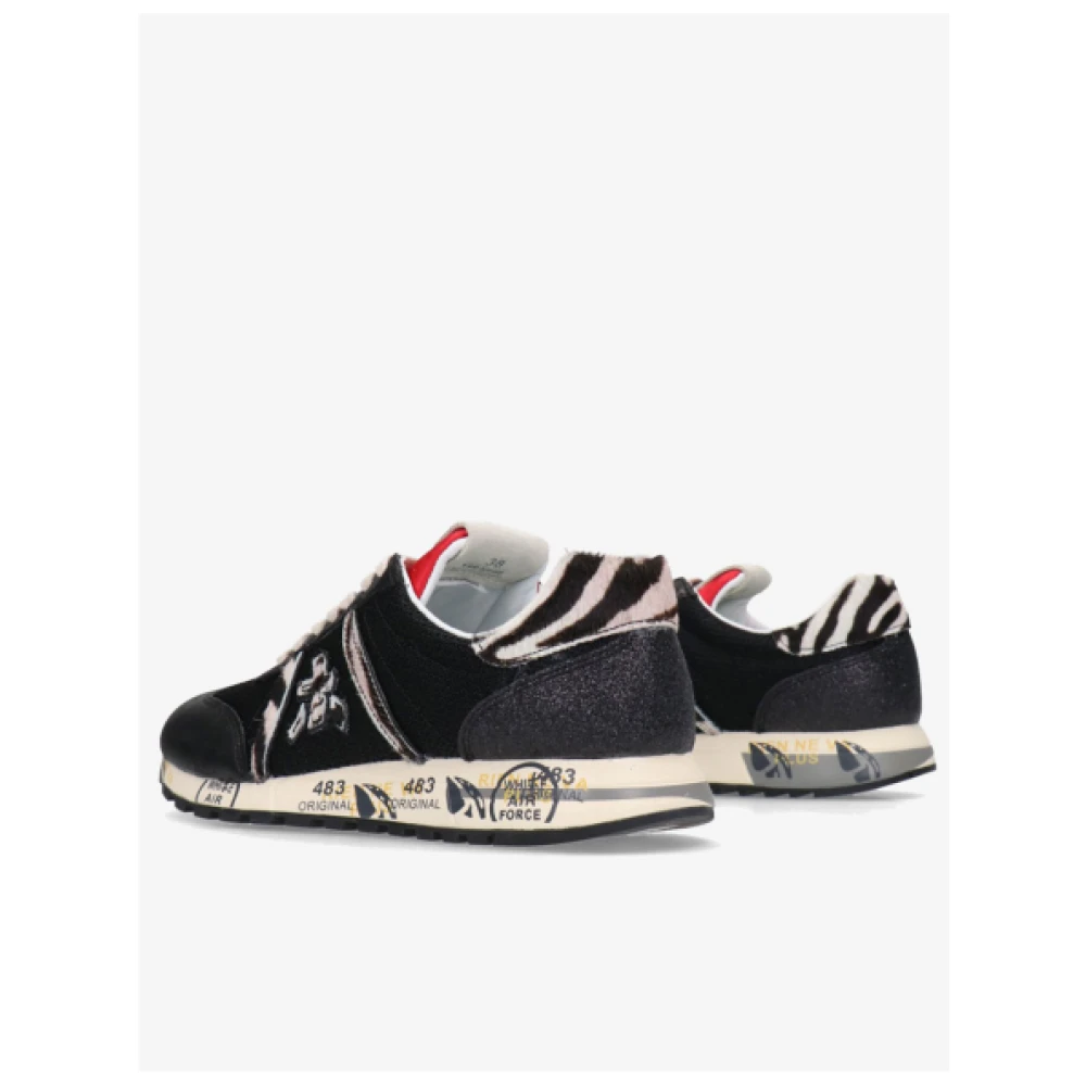 Premiata Lucy Dames Sneakers van Suède en Stof Black Dames