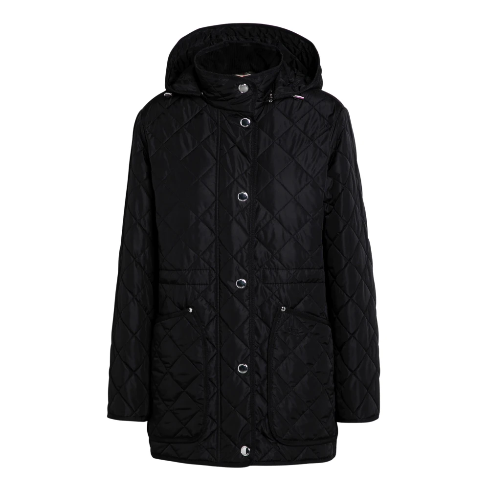 Burberry Gewatteerde jas Black Dames