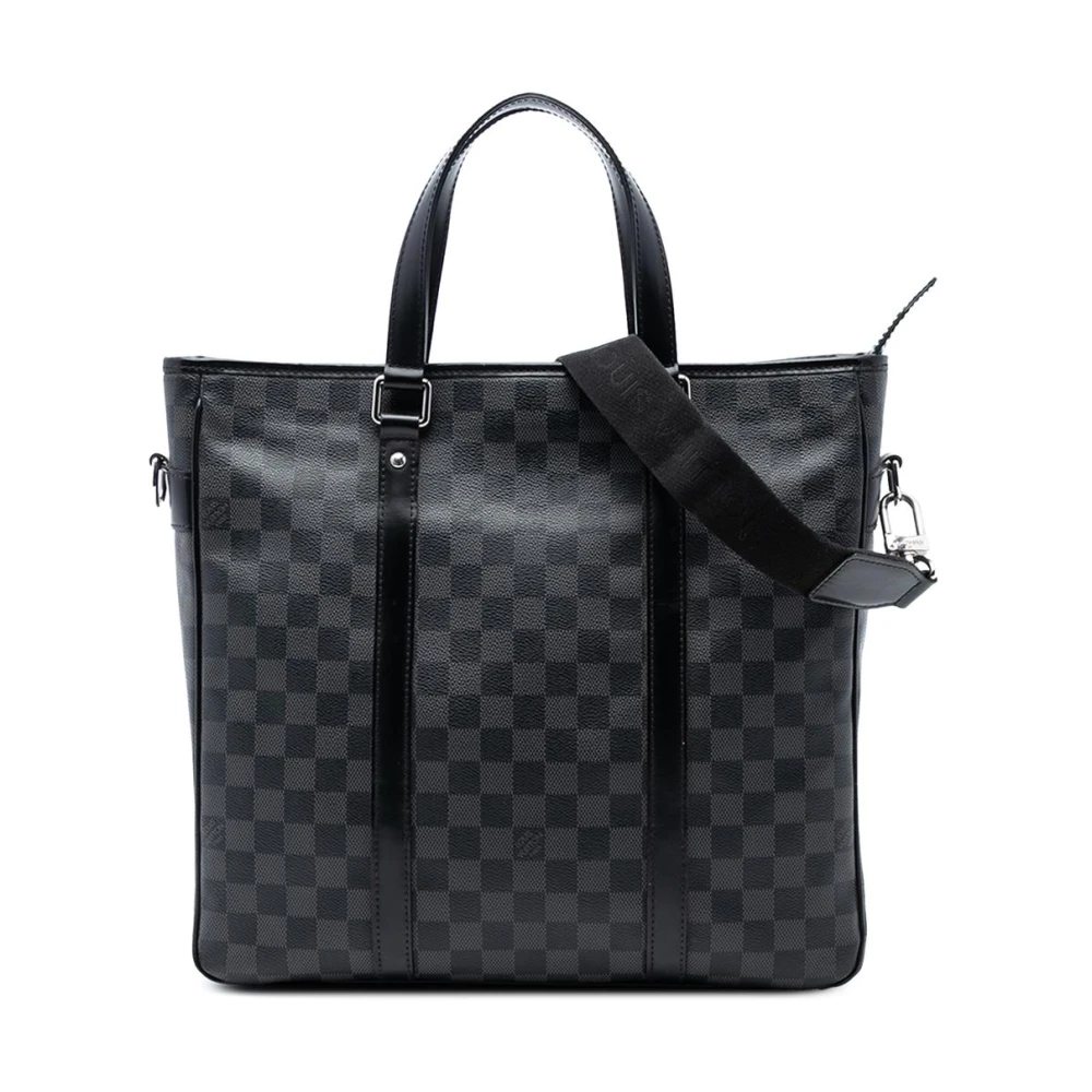 Louis Vuitton Vintage Women's Black Pre-Owned Structured Tote Bag