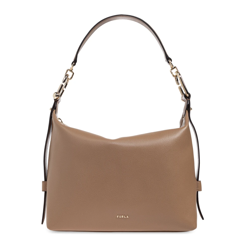 Furla Women's Brown Shoulder Bags, One Size, Tonie Medium Shoulder Bag