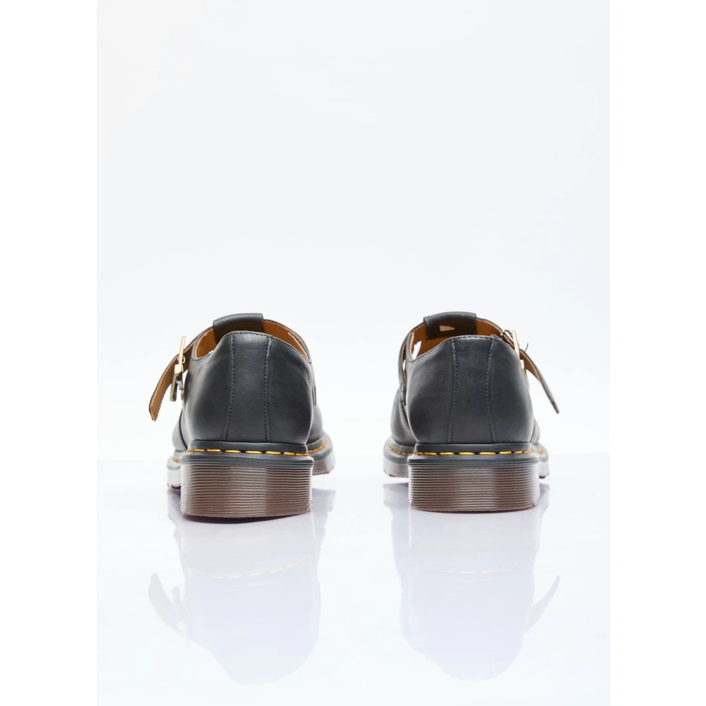 Dr. Martens Afneembaar Logo T-Bar Leren Schoenen Black Heren