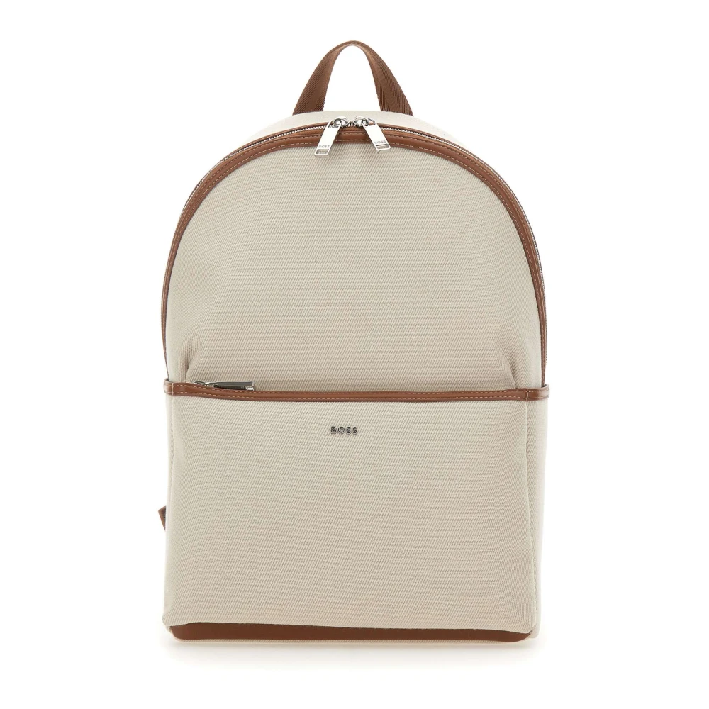 Hugo Beige Backpacks, Male, One Size, Dakkar Backpack