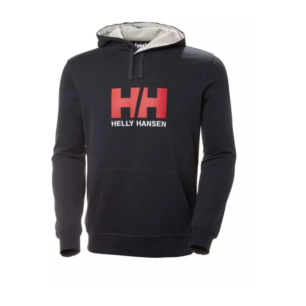 Herre HH Logo Myk Bomull Hettegenser Marineblå M MarineblåM