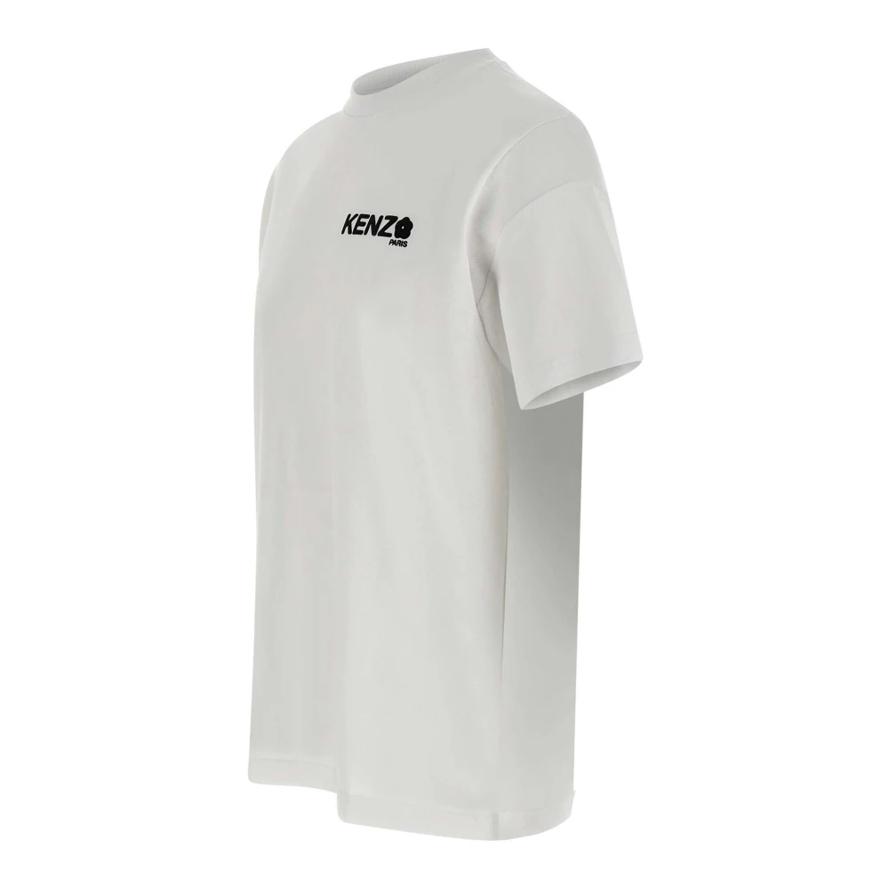Kenzo Witte Bloem T-shirt en Polo White Heren