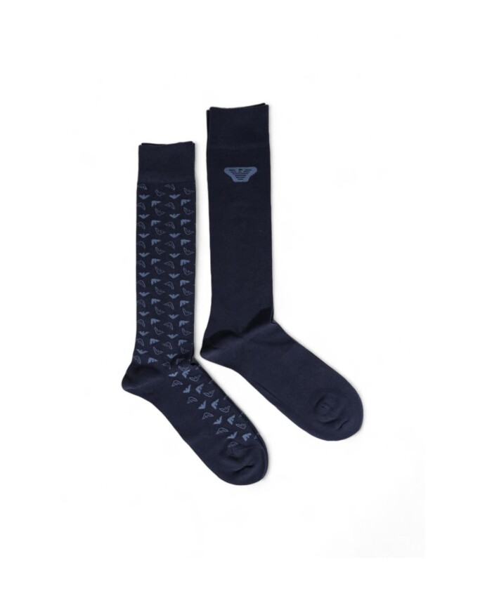 chaussettes-dequipage-en-coton-imprime-bleu