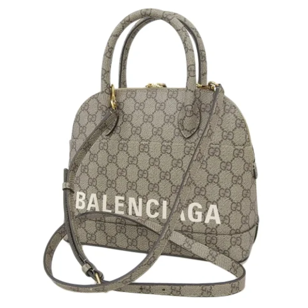 Gucci Vintage Pre-owned Fabric handbags Beige Dames