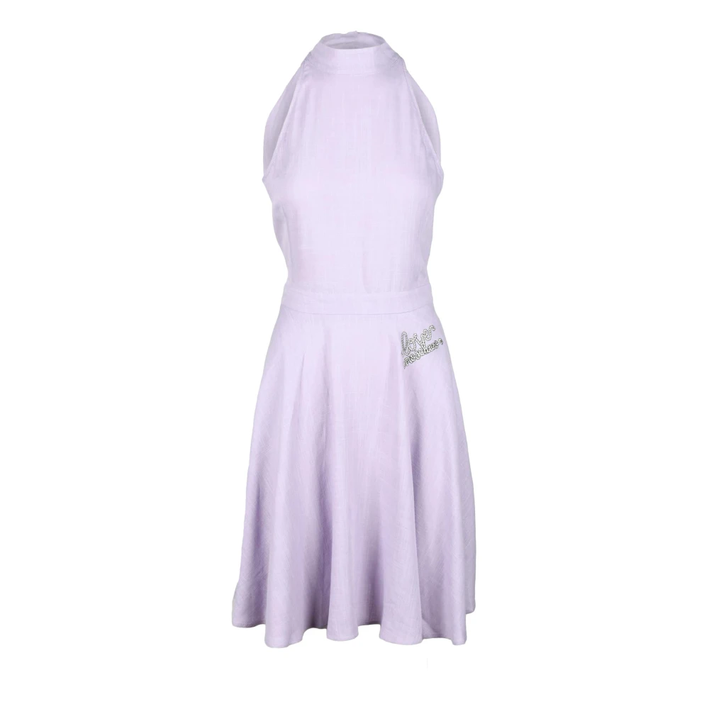 Love Moschino Linnen Jurk voor Dames Purple Dames