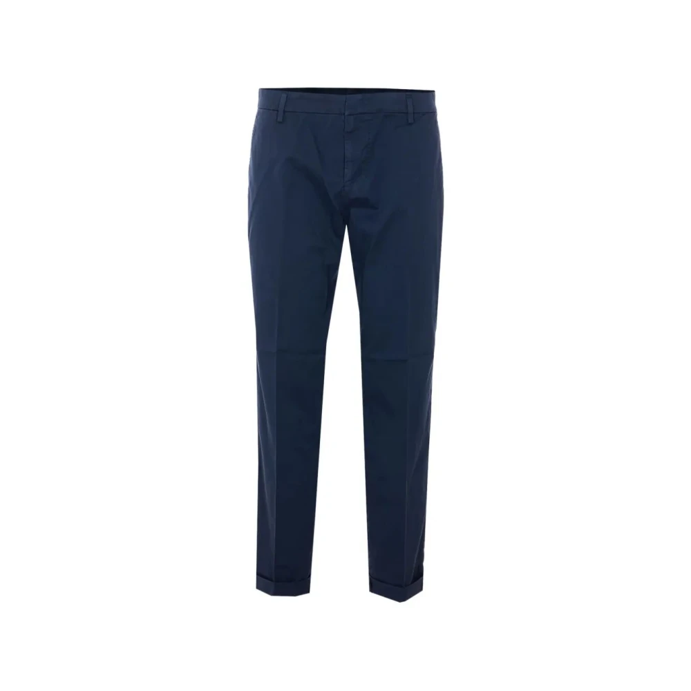 Dondup Men's Blue Chinos, W33, Gaubert Relax Trousers