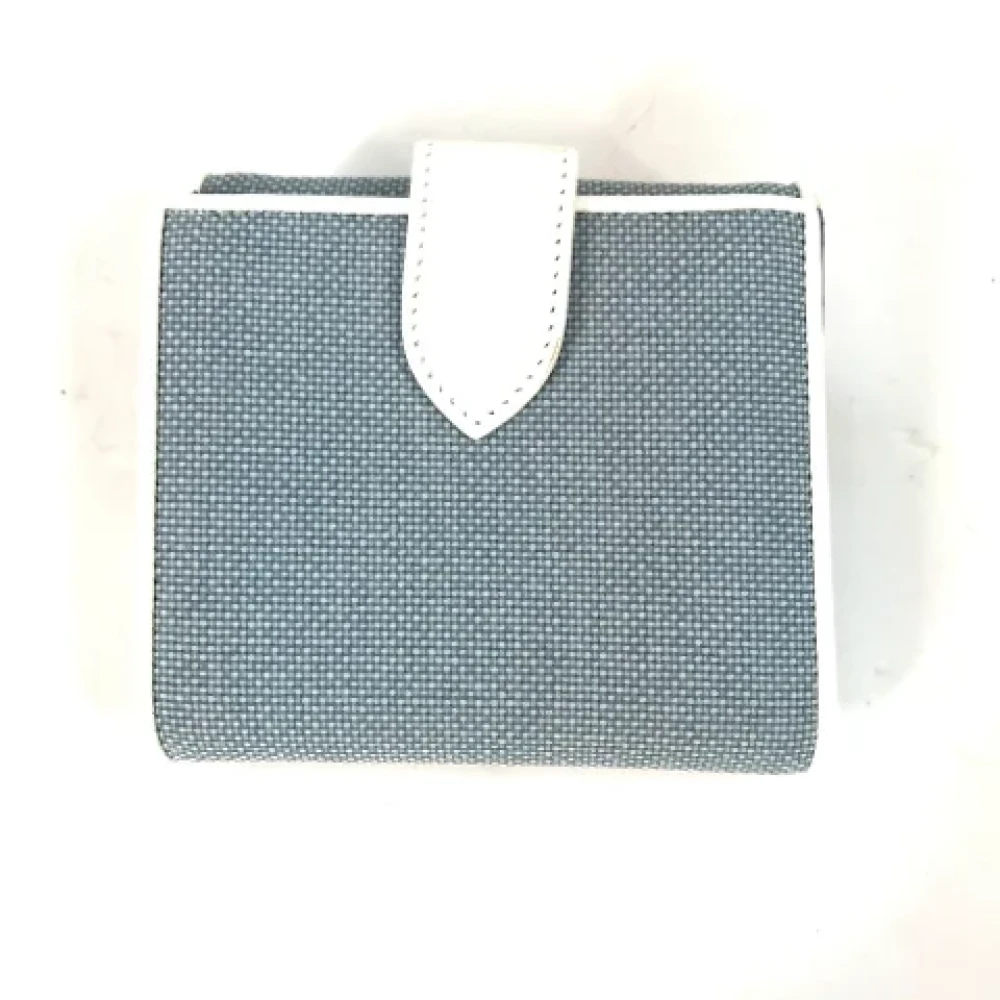 Dior Vintage Pre-owned Canvas wallets Blue Dames