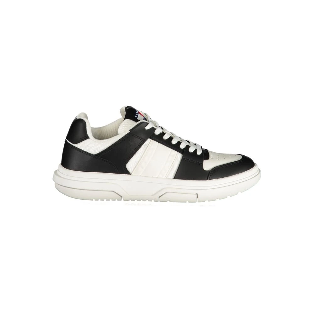 Tommy Hilfiger Women's Black Leather Sneaker