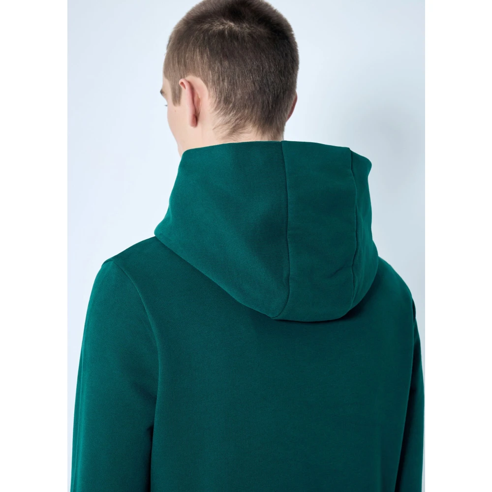 Moncler Katoenen Fleece Hoodie Green Heren