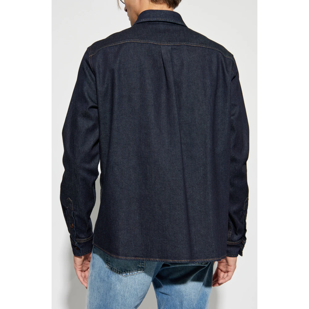 Dolce & Gabbana Denim overhemd Blue Heren
