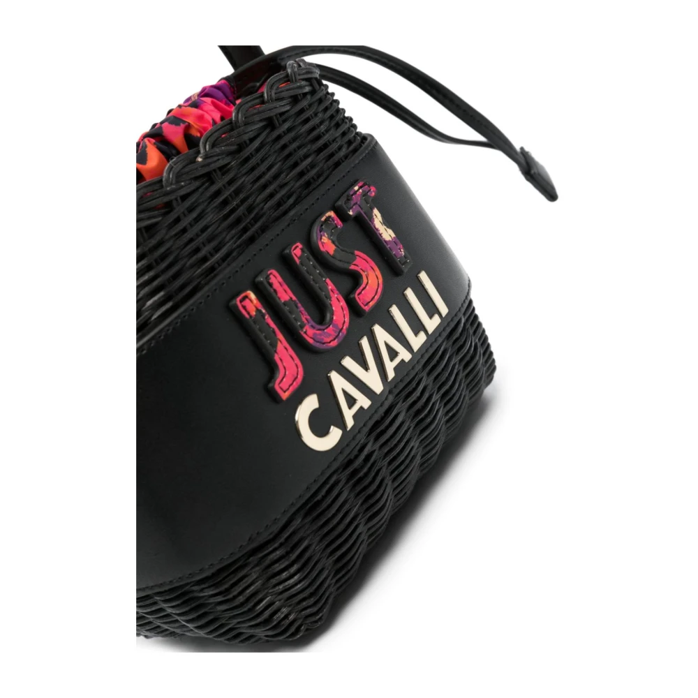 Just Cavalli Zwarte schoudertas voor vrouwen Black Dames