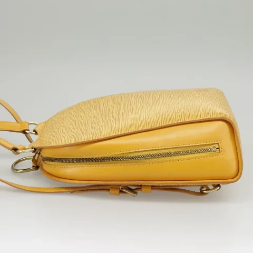 Louis Vuitton Vintage Pre-owned Leather backpacks Yellow Dames