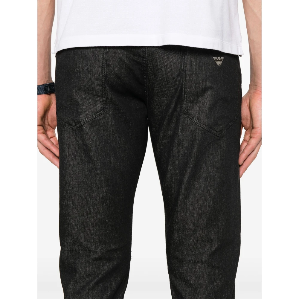 Emporio Armani Klassieke Grijze Denim Jeans Gray Heren