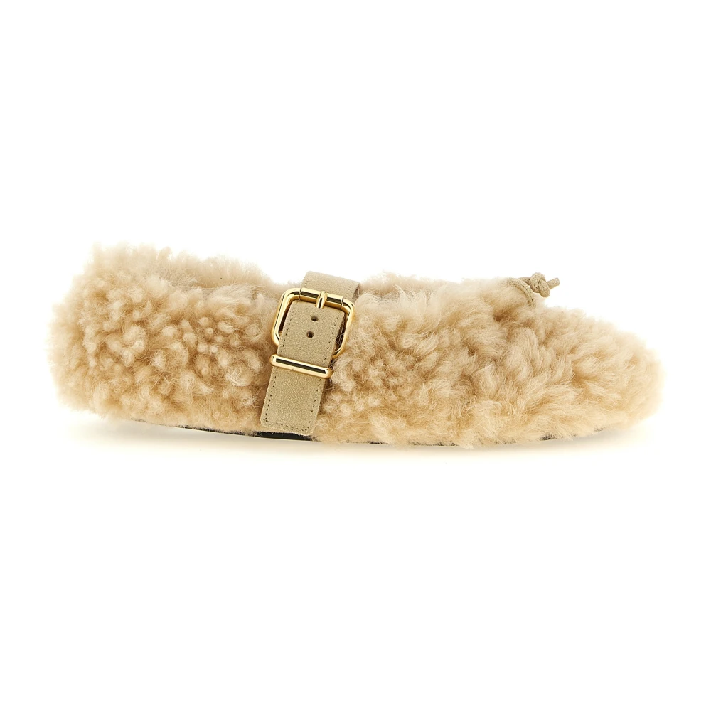 Marni Dancer Shoe - Female - Slippers - Beige - 6 Uk - Shoes