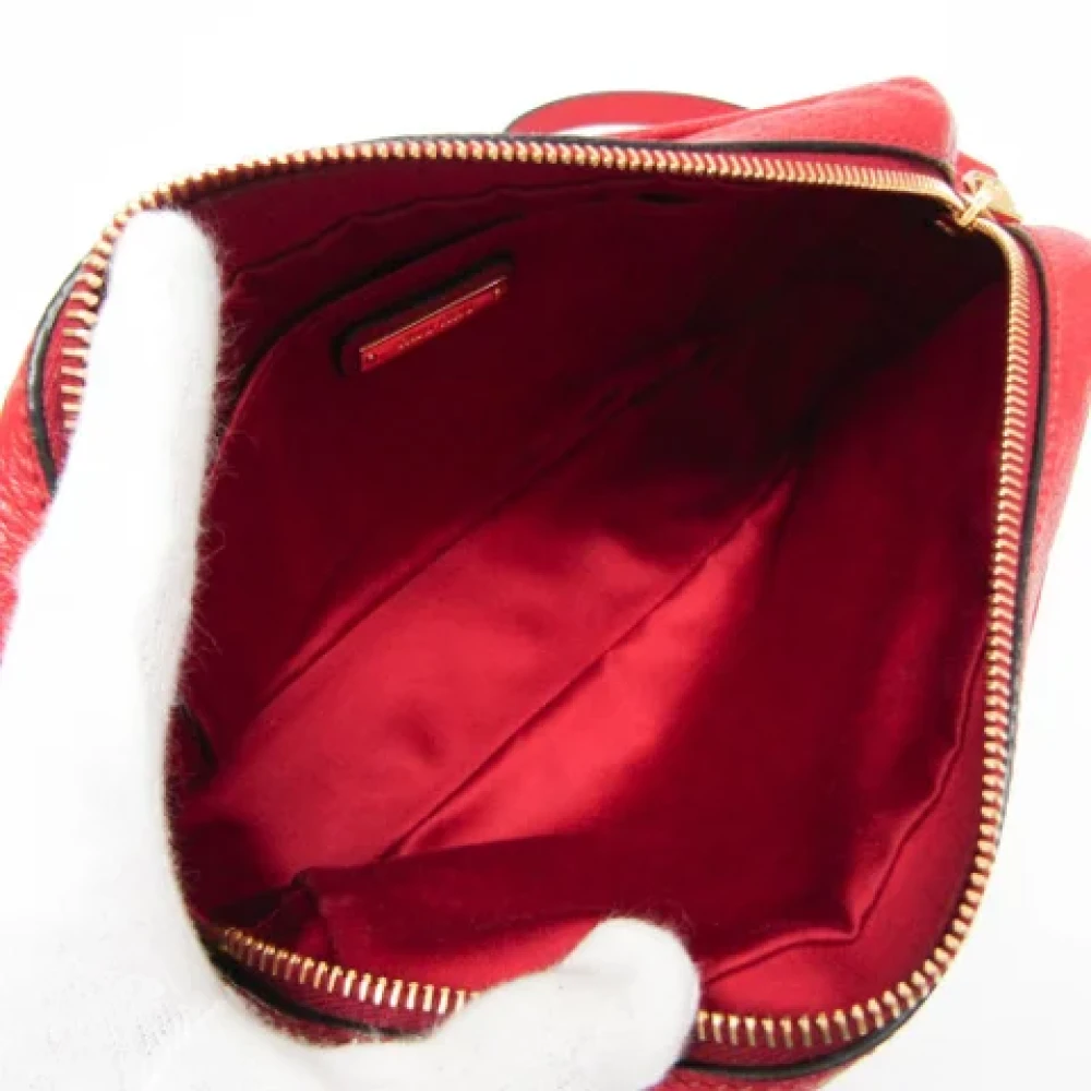 Miu Pre-owned Leather shoulder-bags Red Dames