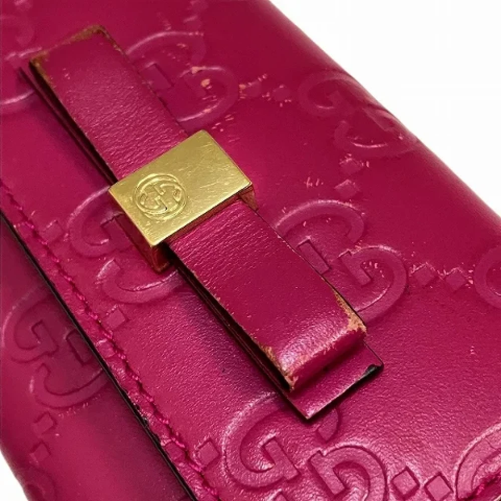 Gucci Vintage Pre-owned Leather key-holders Pink Dames