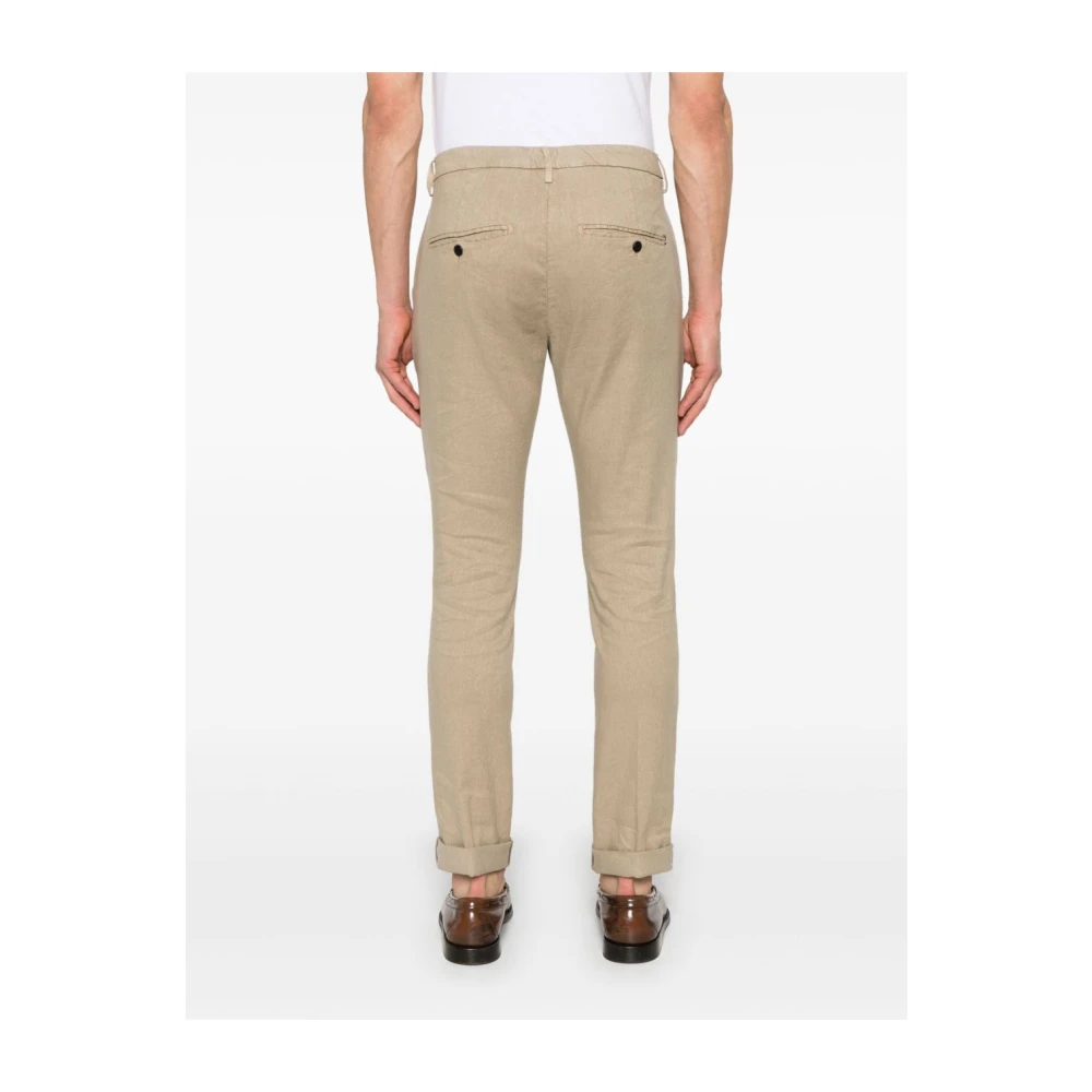 Dondup Beige Broek met Voorknoopsluiting Beige Heren