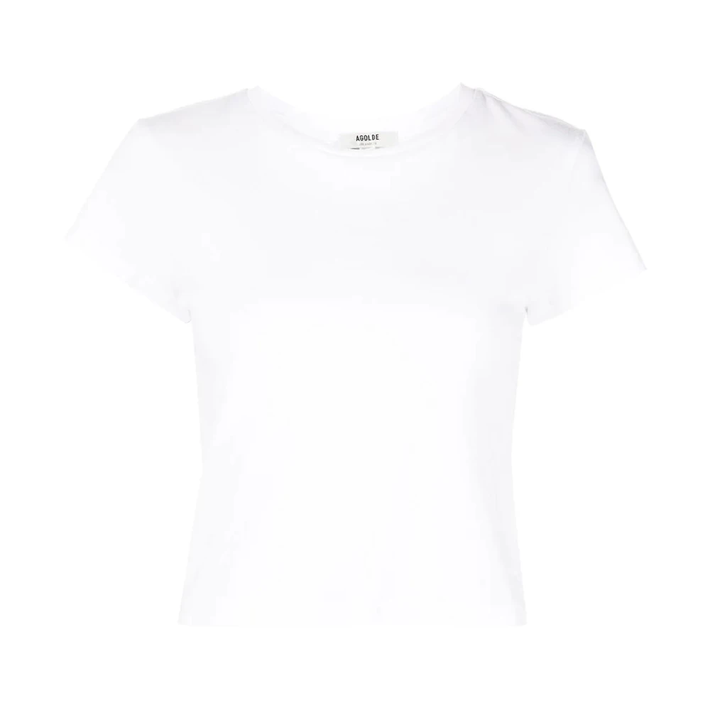 Agolde Witte Sharkn Tee White Dames