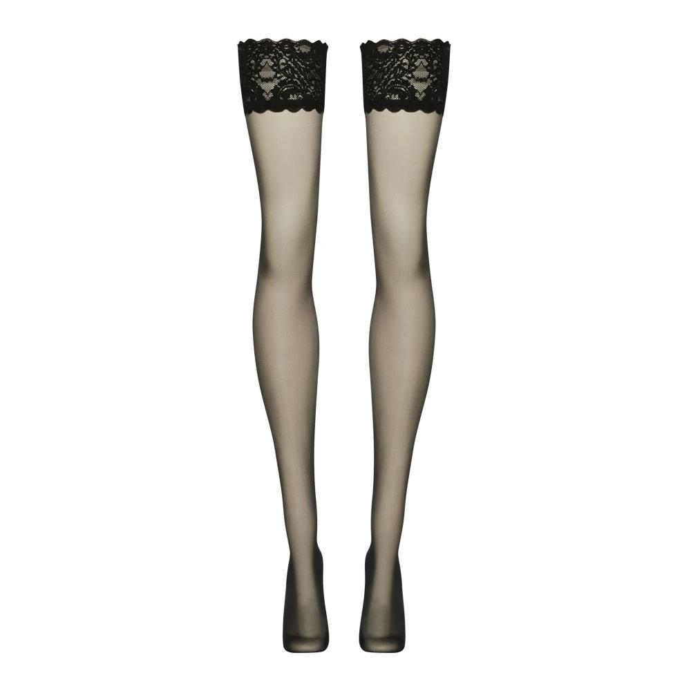 Wolford Black Tights, Female, S, Satin Touch 20 Stay-Up