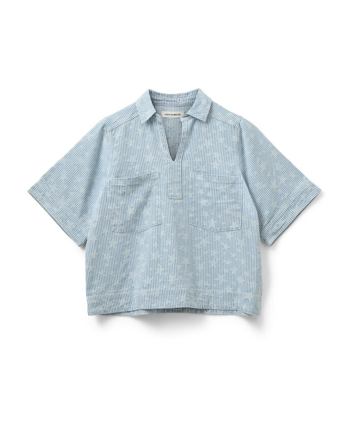 blouse-en-denim-a-motif-etoiles
