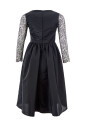 robe-elegante-en-polyester-noir