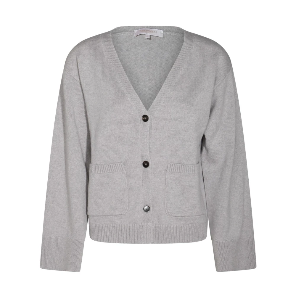 Antonelli Firenze Lichtgrijze Wollen Gebreide Trui Gray Dames