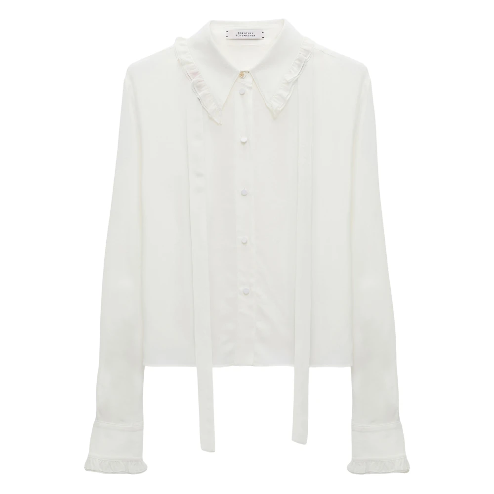 Dorothee Schumacher Women's White Natural Ease Shirt - Shirts - M - Blouses & Shirts