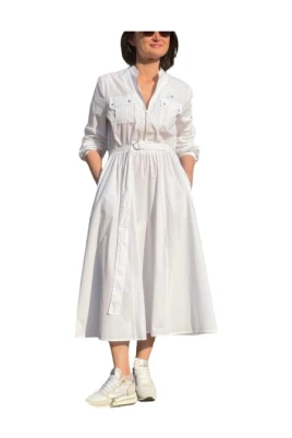 Poplin Midi Dress
