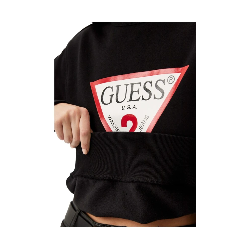 Guess Crewneck Sweatshirt Black Dames