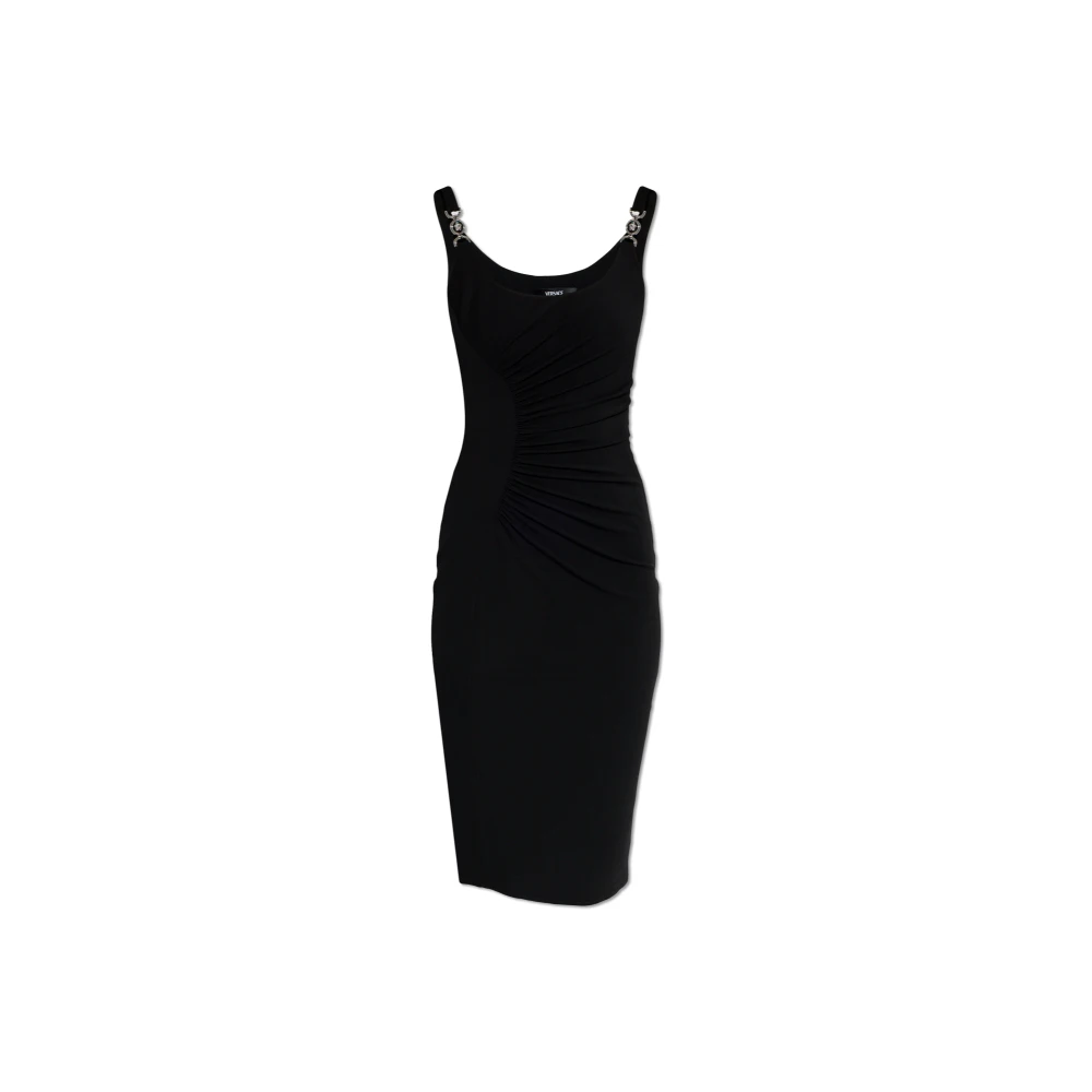 Versace Damen Schwarz Kleider, K, Xsgröße:
