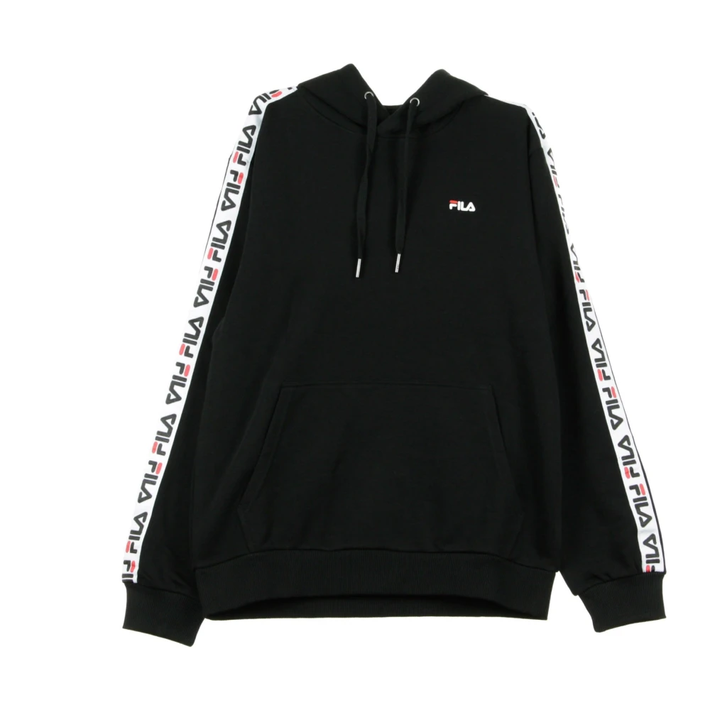 Fila Zwarte lichtgewicht hoodie voor mannen Black Heren