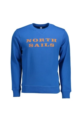 Blå Nautisk Herr Bomullsweater