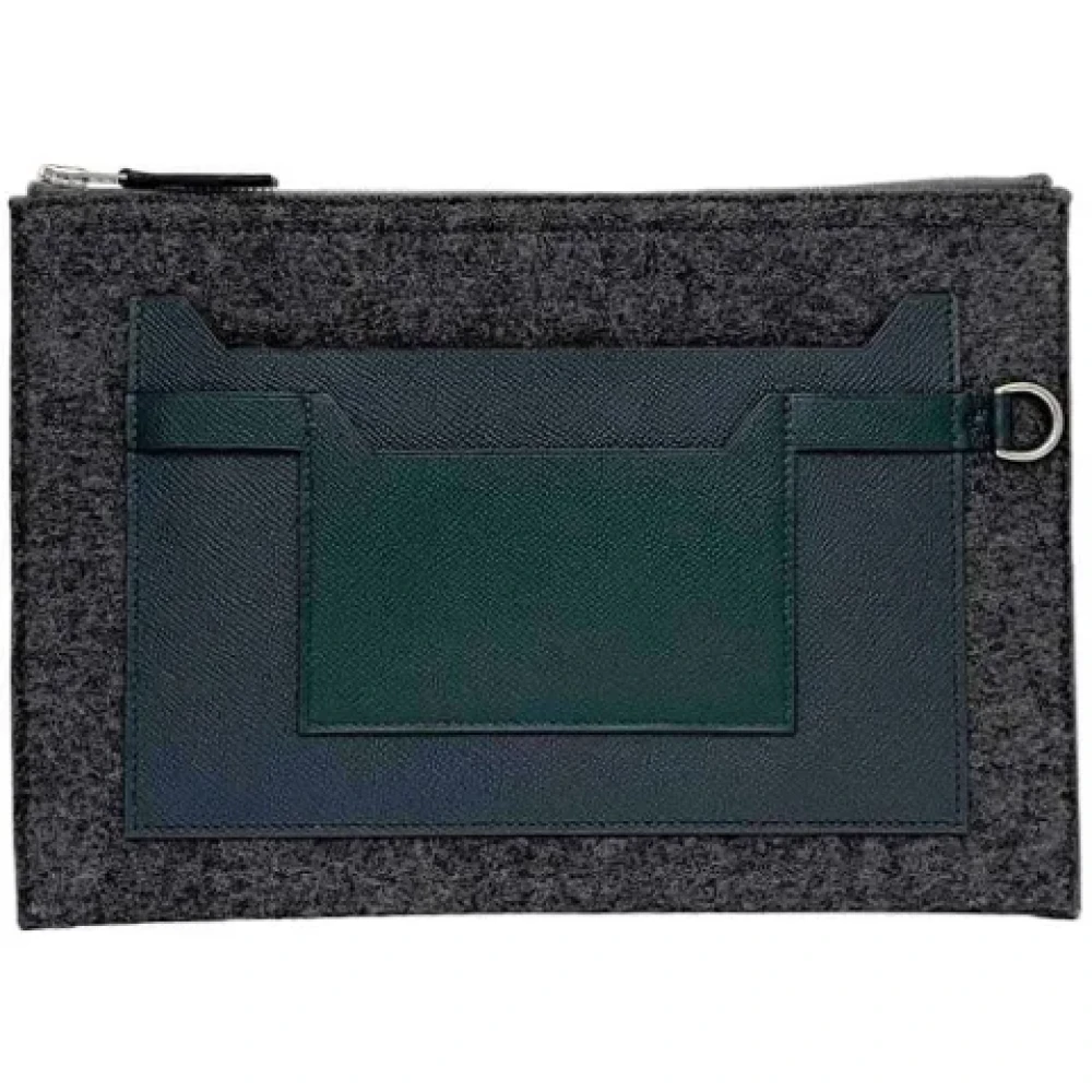Hermès Vintage Pre-owned Fabric clutches Black Dames