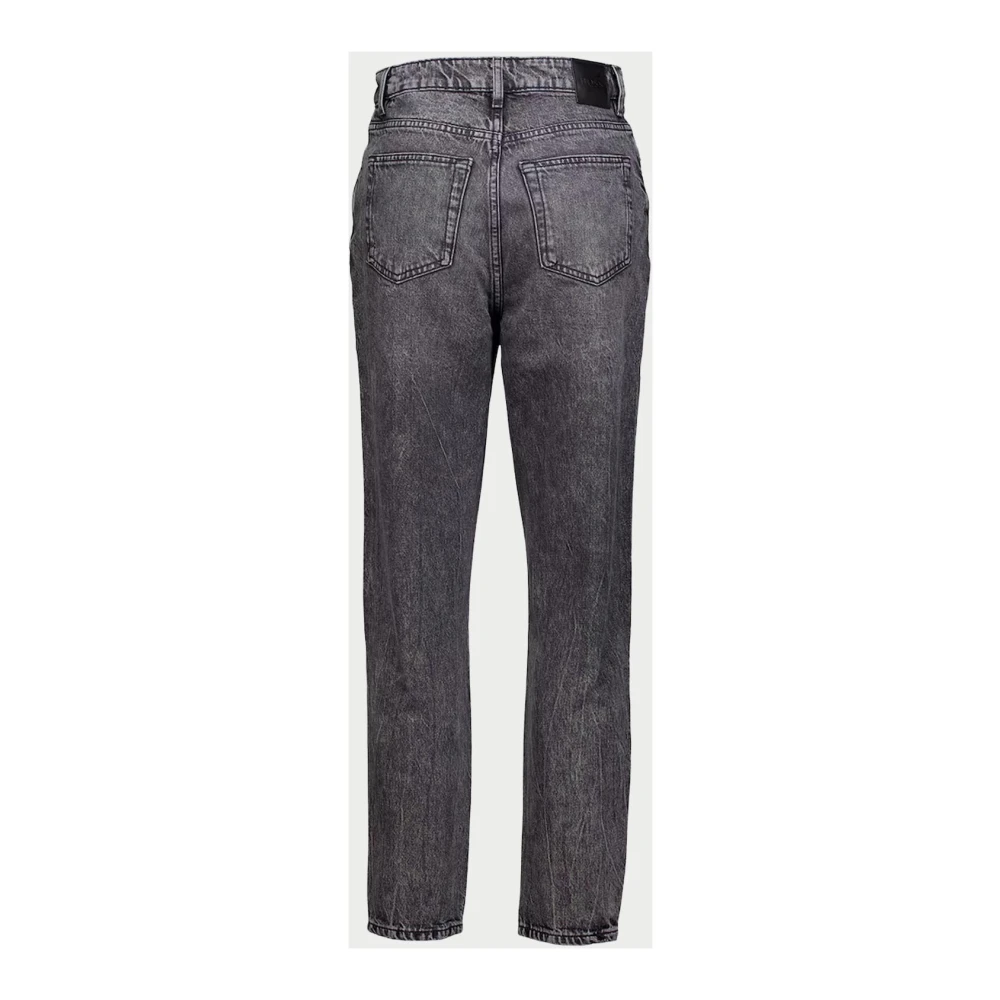 Hugo Boss Zwarte Dames Straight Fit Jeans Black Dames