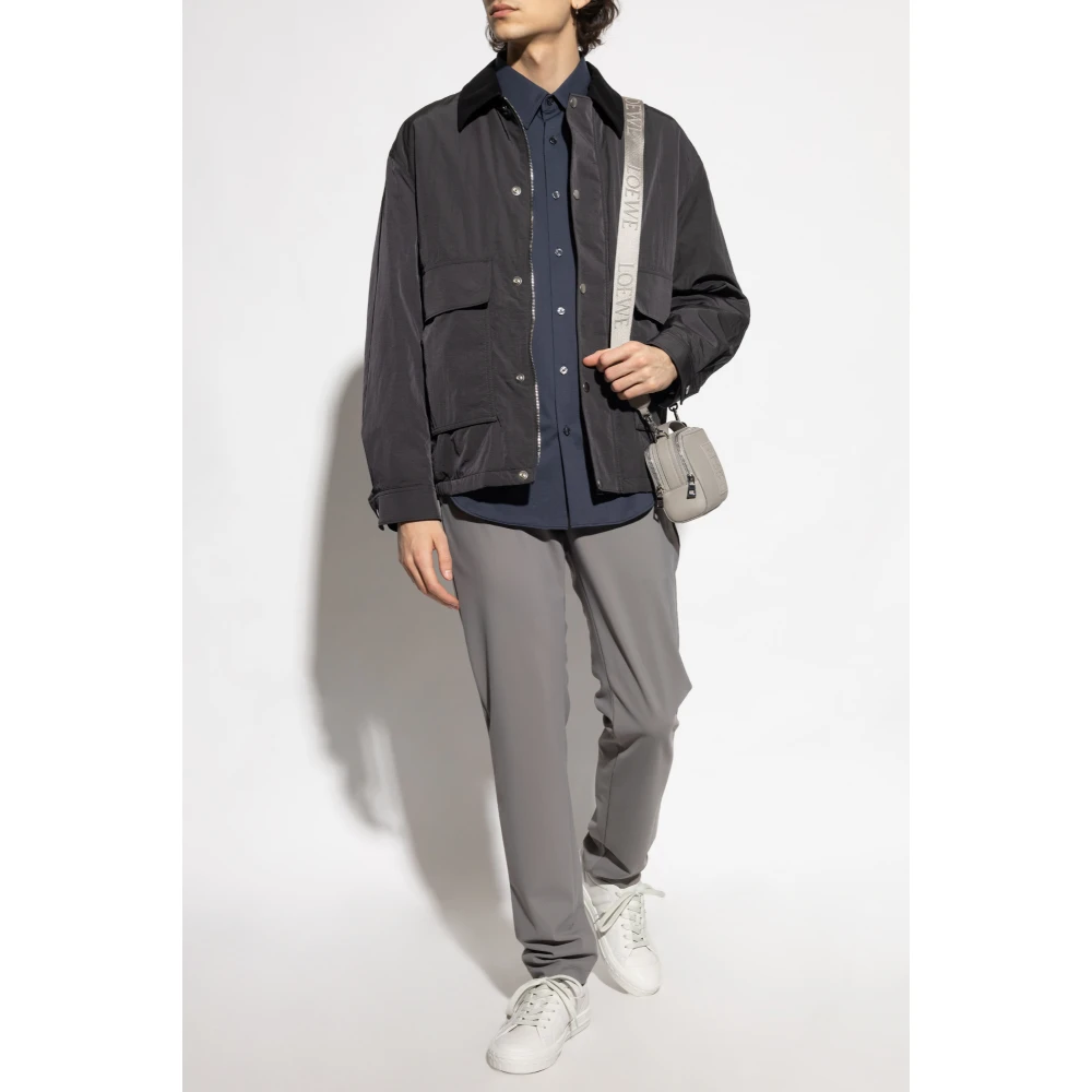 Theory Klassiek overhemd Blue Heren