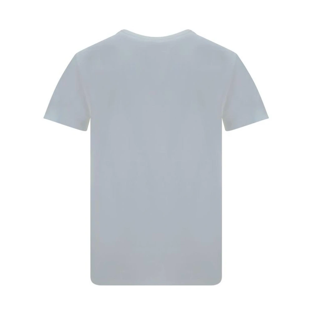 Valentino Iconisch Logo Katoenen T-shirt Ronde Hals White Heren